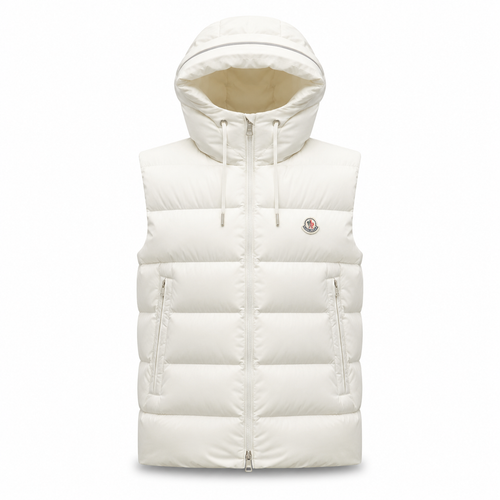 Off White Hooded Puffer Gilet
