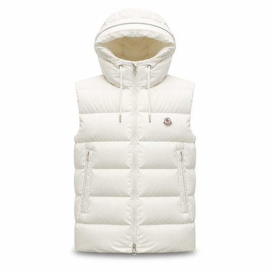 Off White Hooded Puffer Gilet