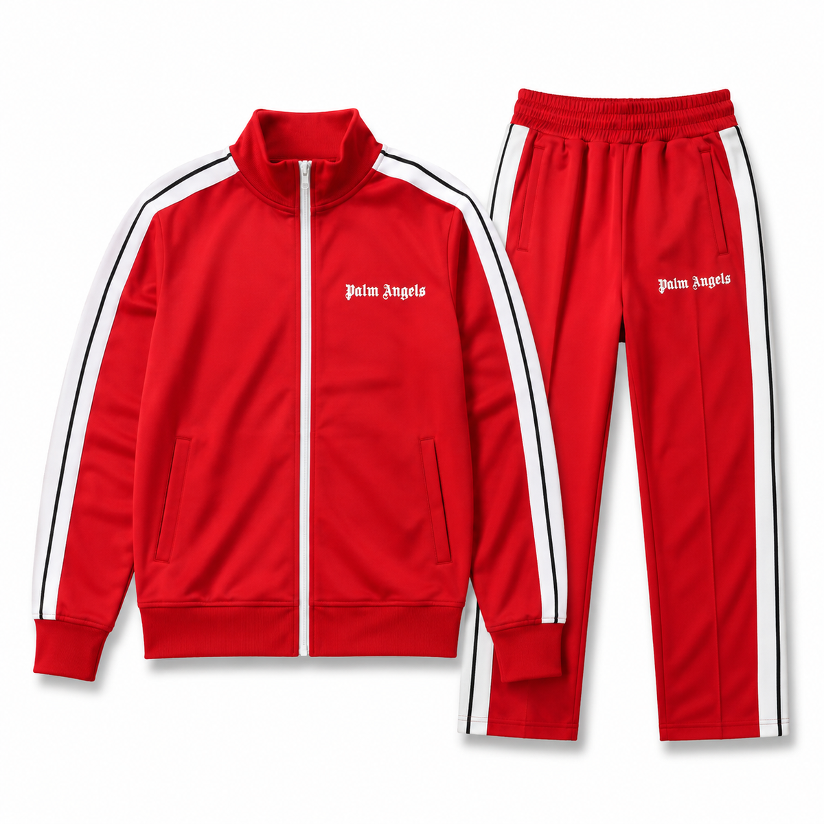 Red Side-Stripe Track Set