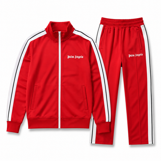 Red Side-Stripe Track Set