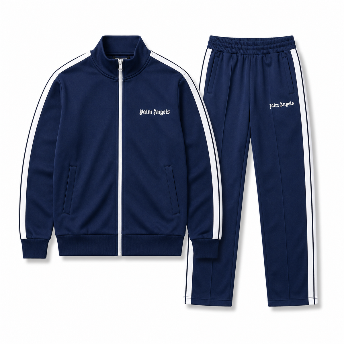 Navy Side-Stripe Track Set