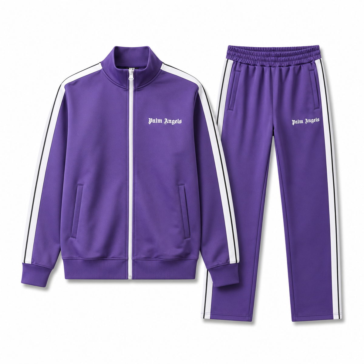 Purple Side-Stripe Track Set