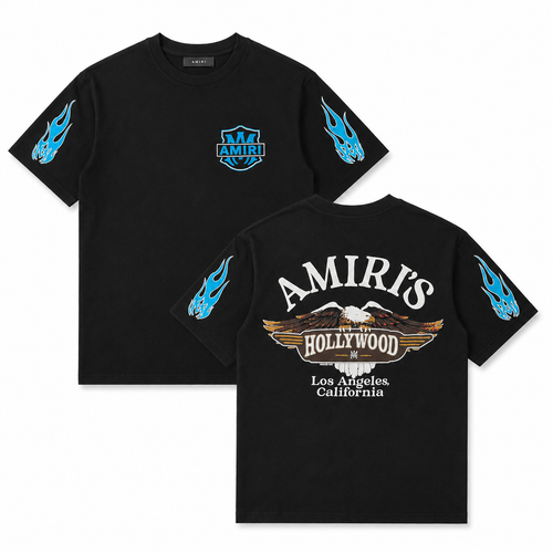 Black Hollywood Eagle Graphic T-Shirt