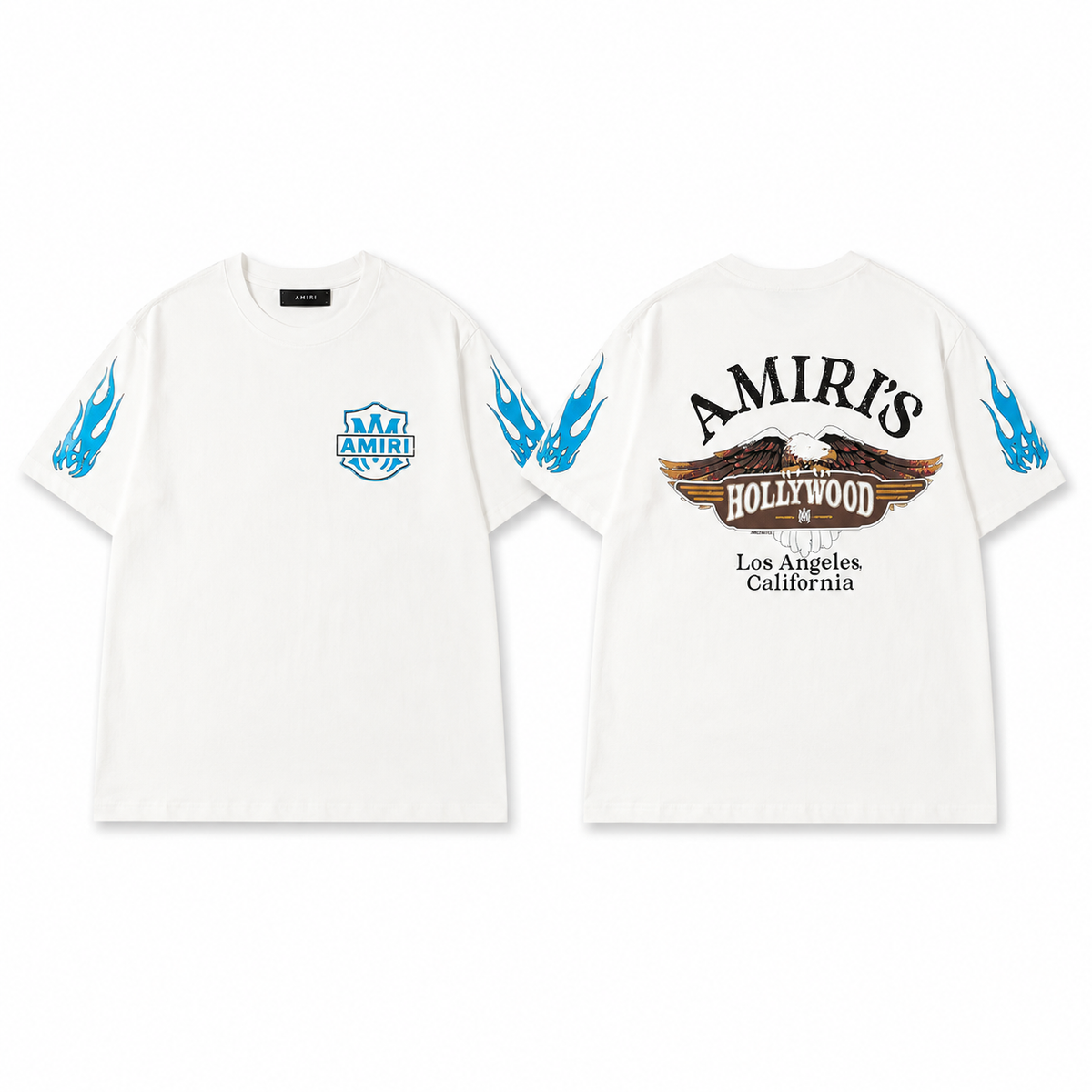 White Hollywood Eagle Graphic T-Shirt