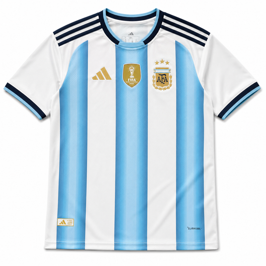 Sky Blue & White Striped Football Jersey